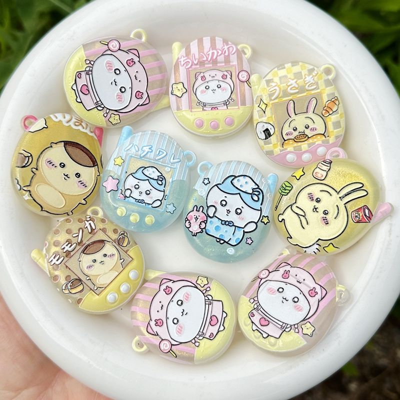 Phone Accessories Chain - Cartoon Luminous Printed Chiikawa Hole Keychain