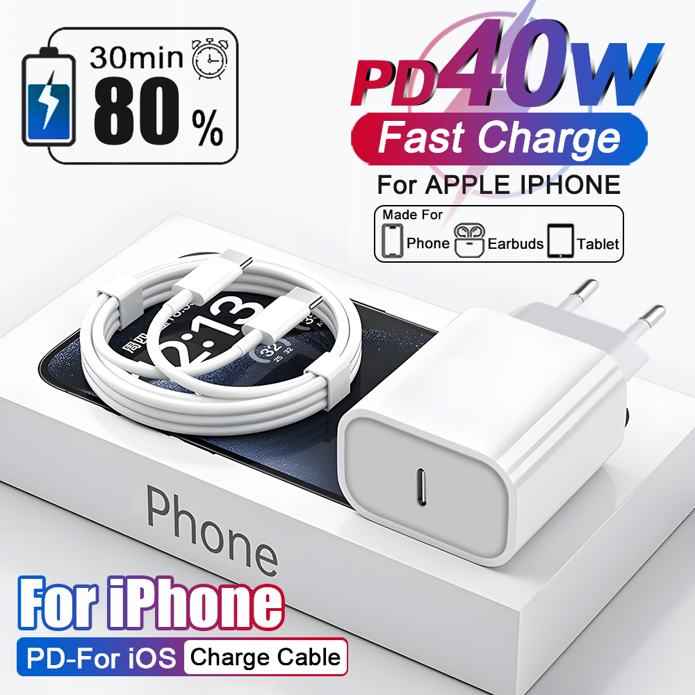 Phone Accessories Online - US EU Adapter PD 40W Fast