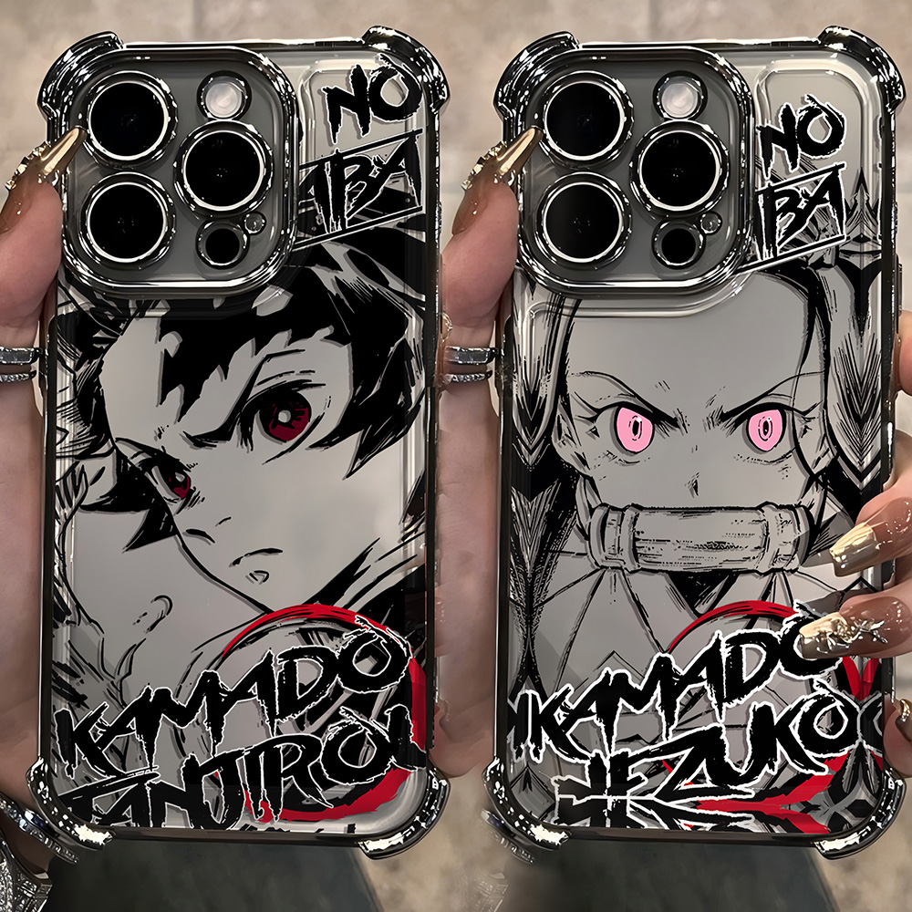 Phone Accessories Demon Slayer - Plating Phone Case For Xiaomi Redmi
