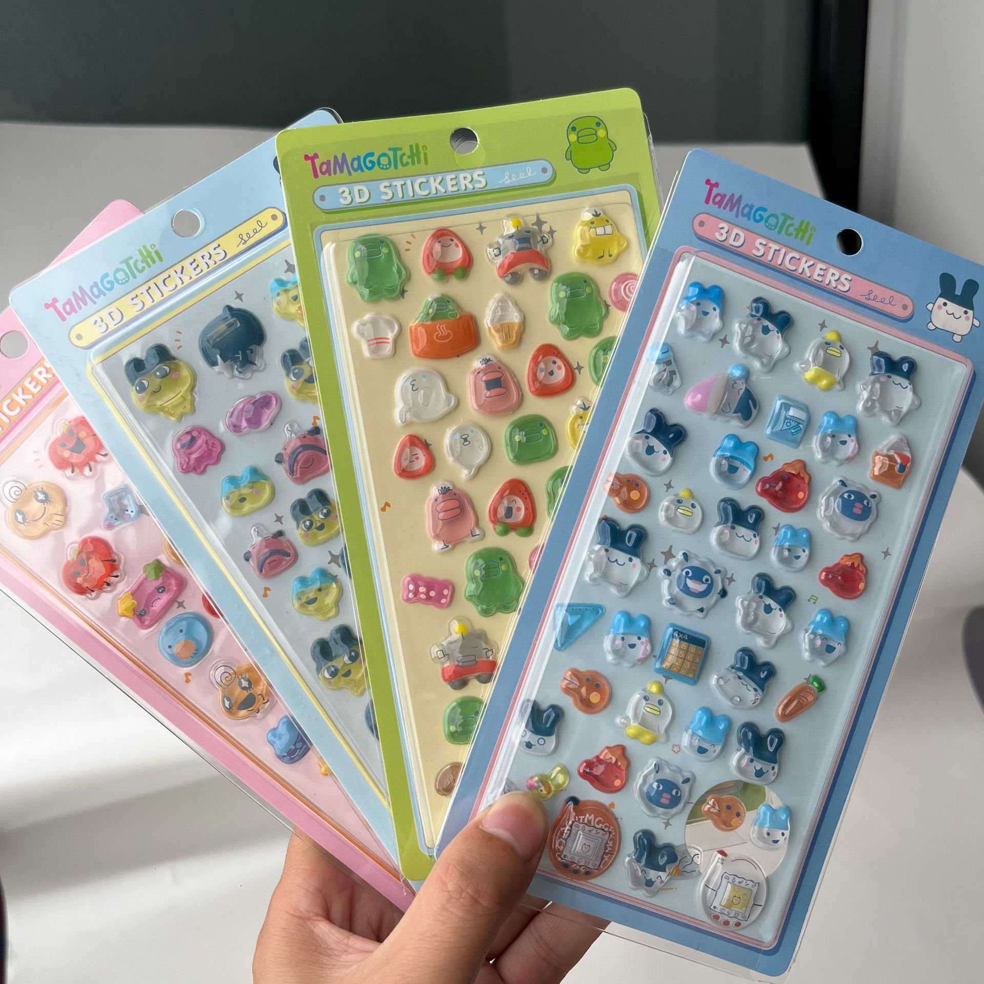 Phone Accessories Cute - Cute Tamagotchi 3D Puffy Stickers Retro