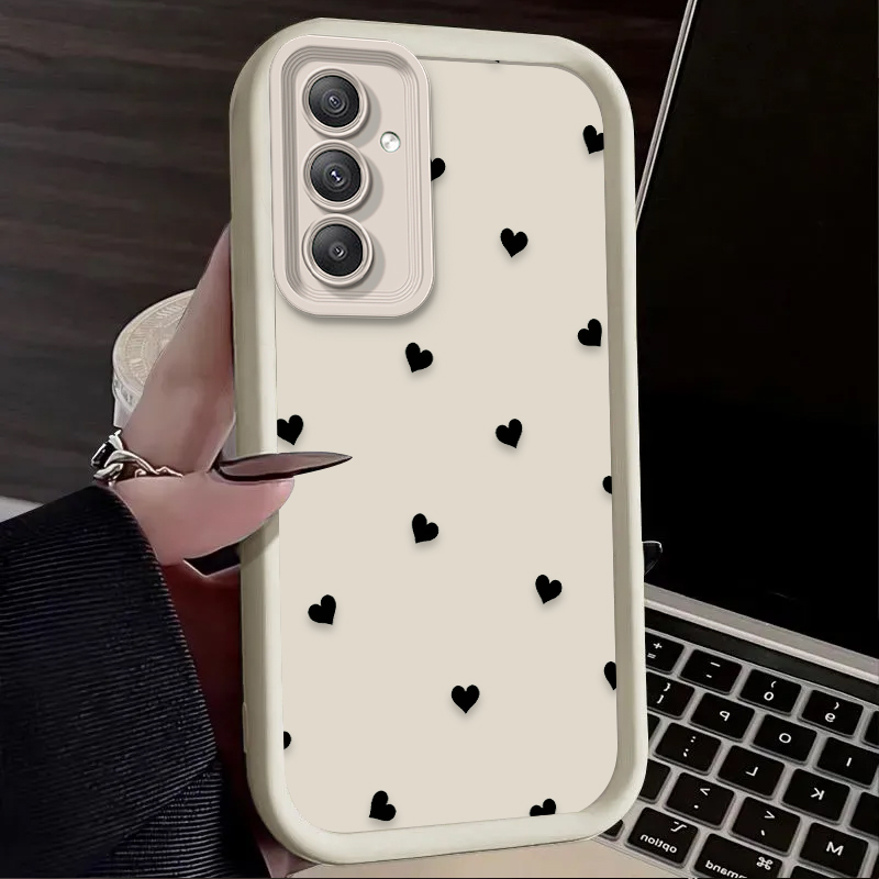 Black Love Heart Bowknot Case  - Phone Accessories Samsung ulasan dan harga