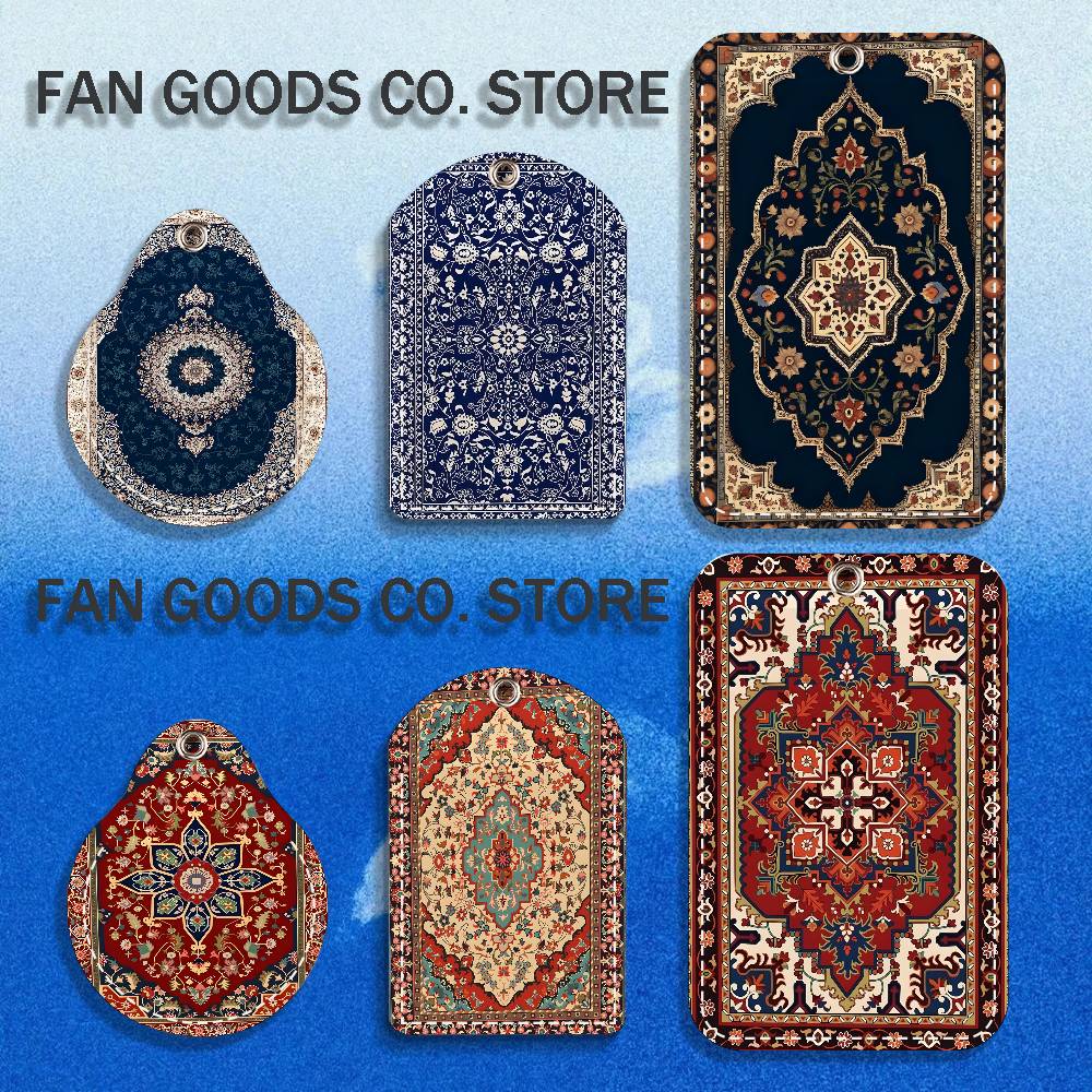 Persian Rug Carpet PU Leather  - Airtag Holder Case ulasan dan harga