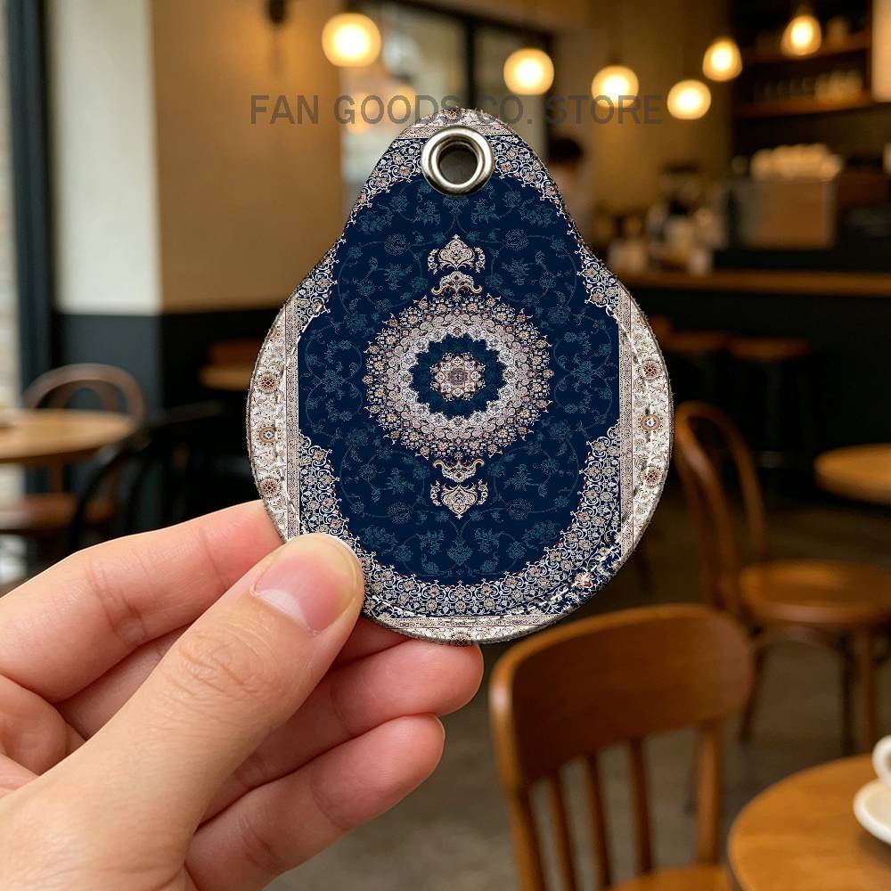 Persian Rug Carpet PU Leather  - Airtag Holder Case ulasan dan harga