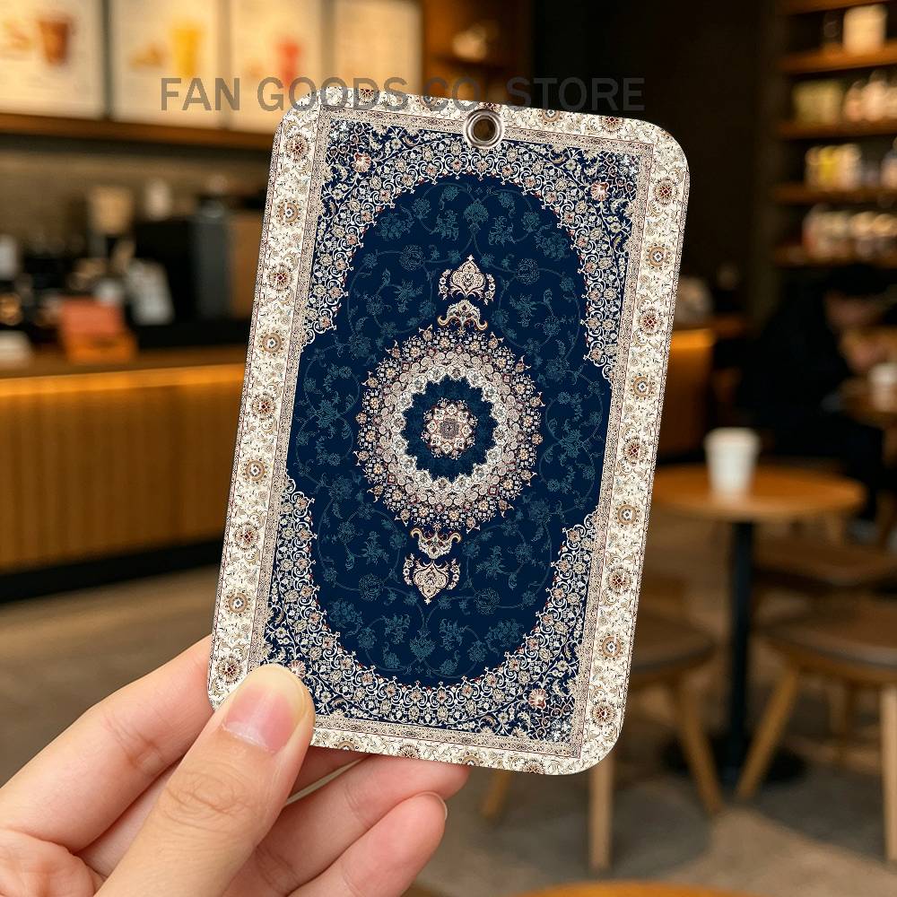 Persian Rug Carpet PU Leather  - Airtag Holder Case ulasan dan harga