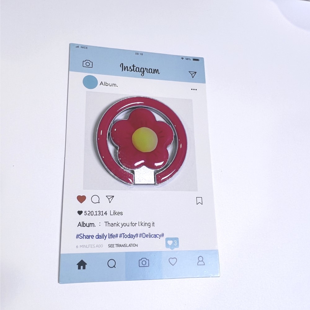 Flower Magnetic Foldable Kicks - Phone Accessories Cute ulasan dan harga