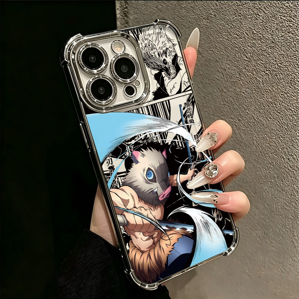 Plating Phone Case For Google  - Phone Accessories Demon Slayer ulasan dan harga