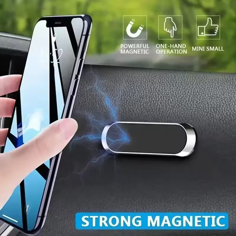Strip Metal Magnetic Phone Hol - Phone Accessories Holder ulasan dan harga