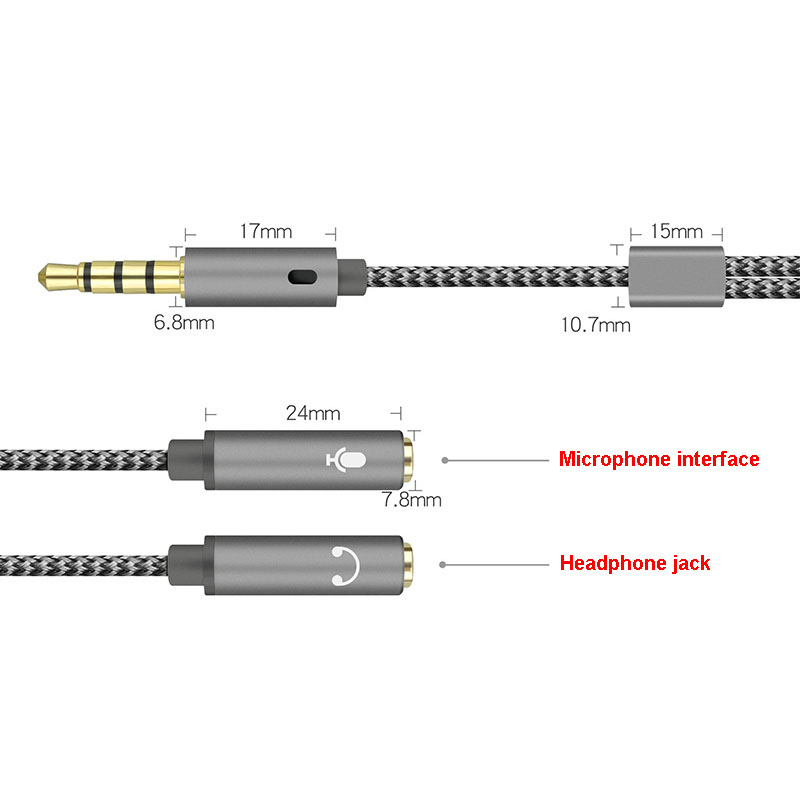 3.5mm Audio Splitter Y Jack 1  - Earphone Splitter Jack ulasan dan harga