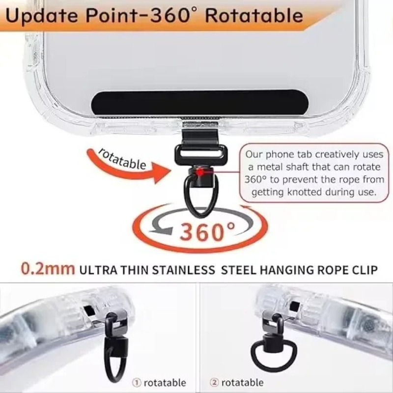 360 Rotating Phone Lanyard Cli - Phone Accessories Holder ulasan dan harga