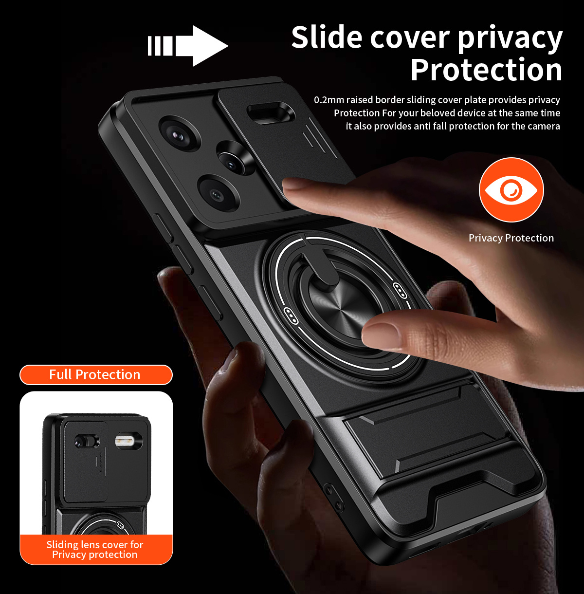 Lens Slide Camera Phone Case f - Phone Accessories Holder ulasan dan harga