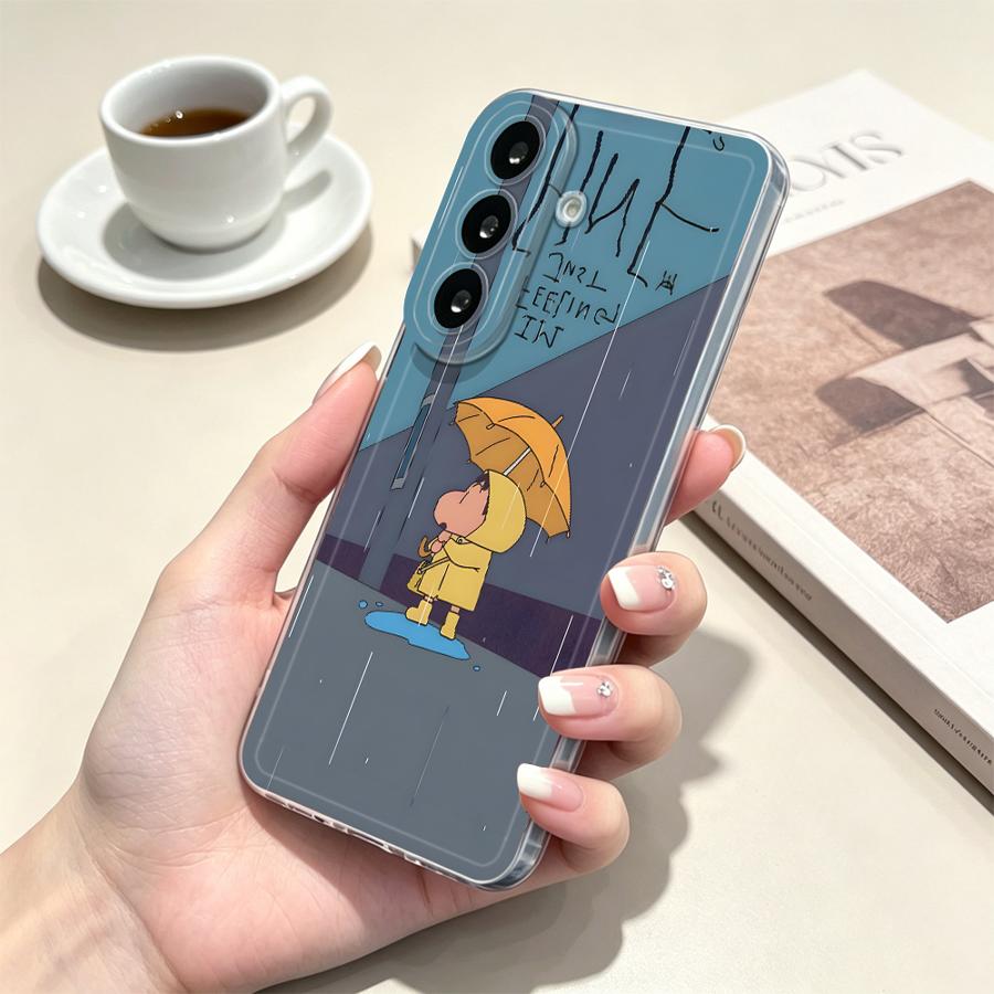 Yellow Umbrella Boy Phone Cove - Samsung Galaxy A55 ulasan dan harga